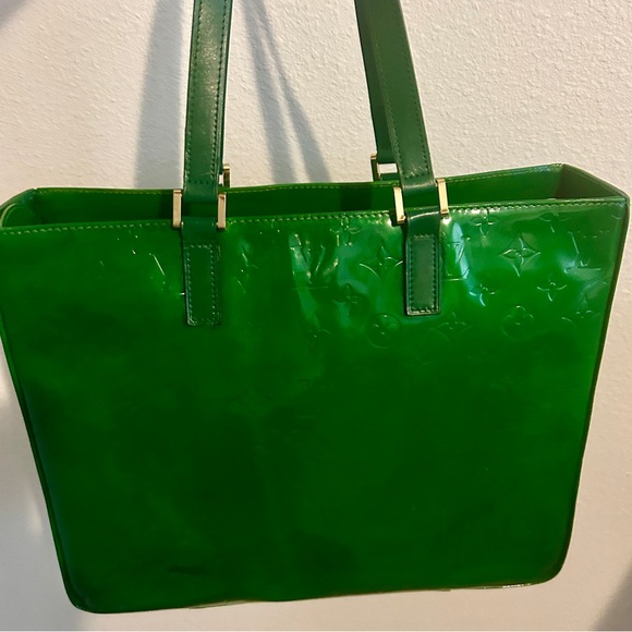 Authentic Louis Vuitton Vernis Columbus bag custom colored green LW1929 - Picture 2 of 16